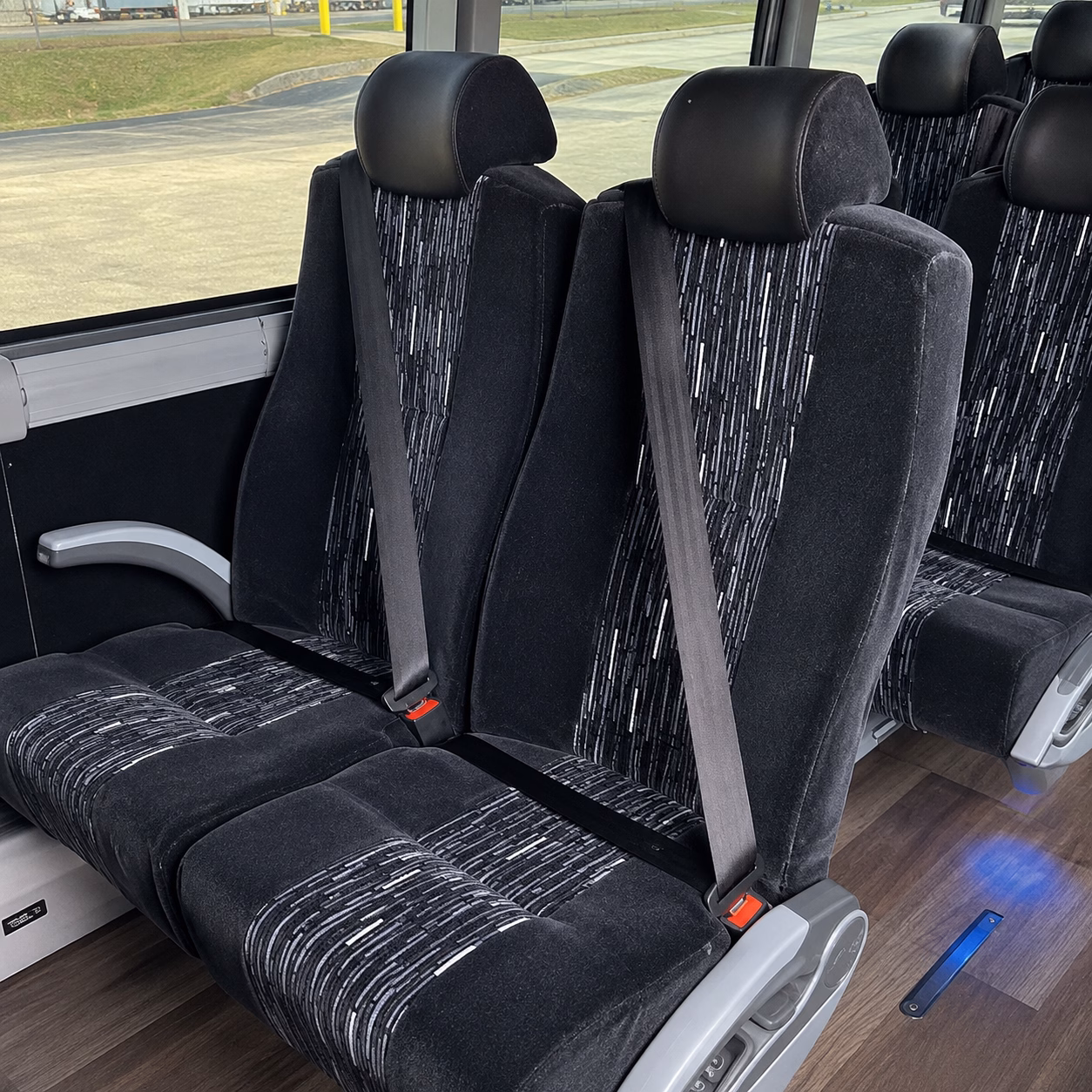 auburn charter bus services interior