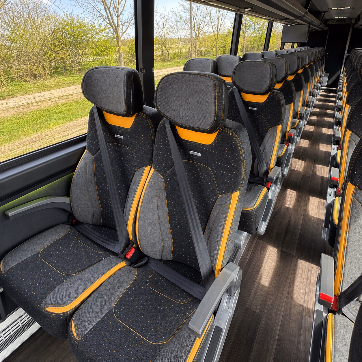 auburn religious group transportation onboard seating